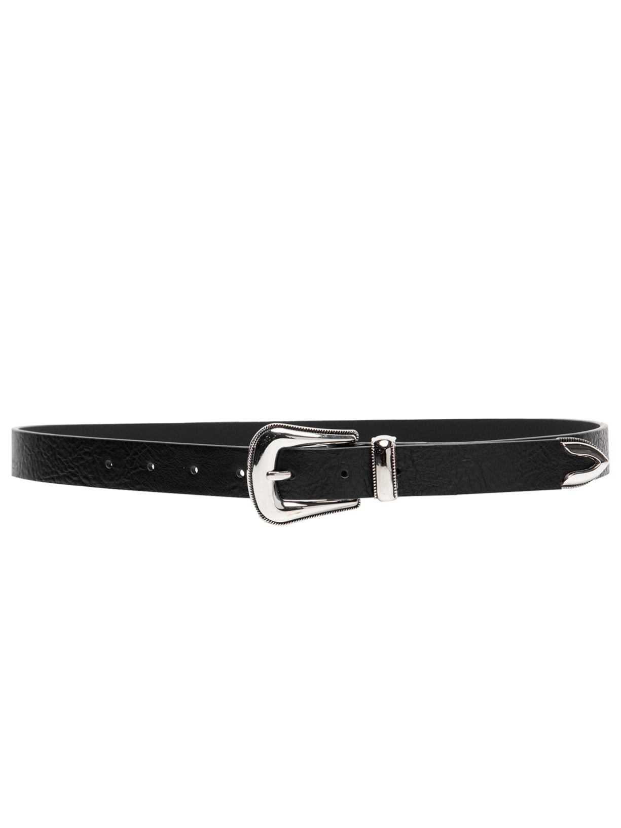 Cinto Feminino Com Fivela De Metal - Preto
