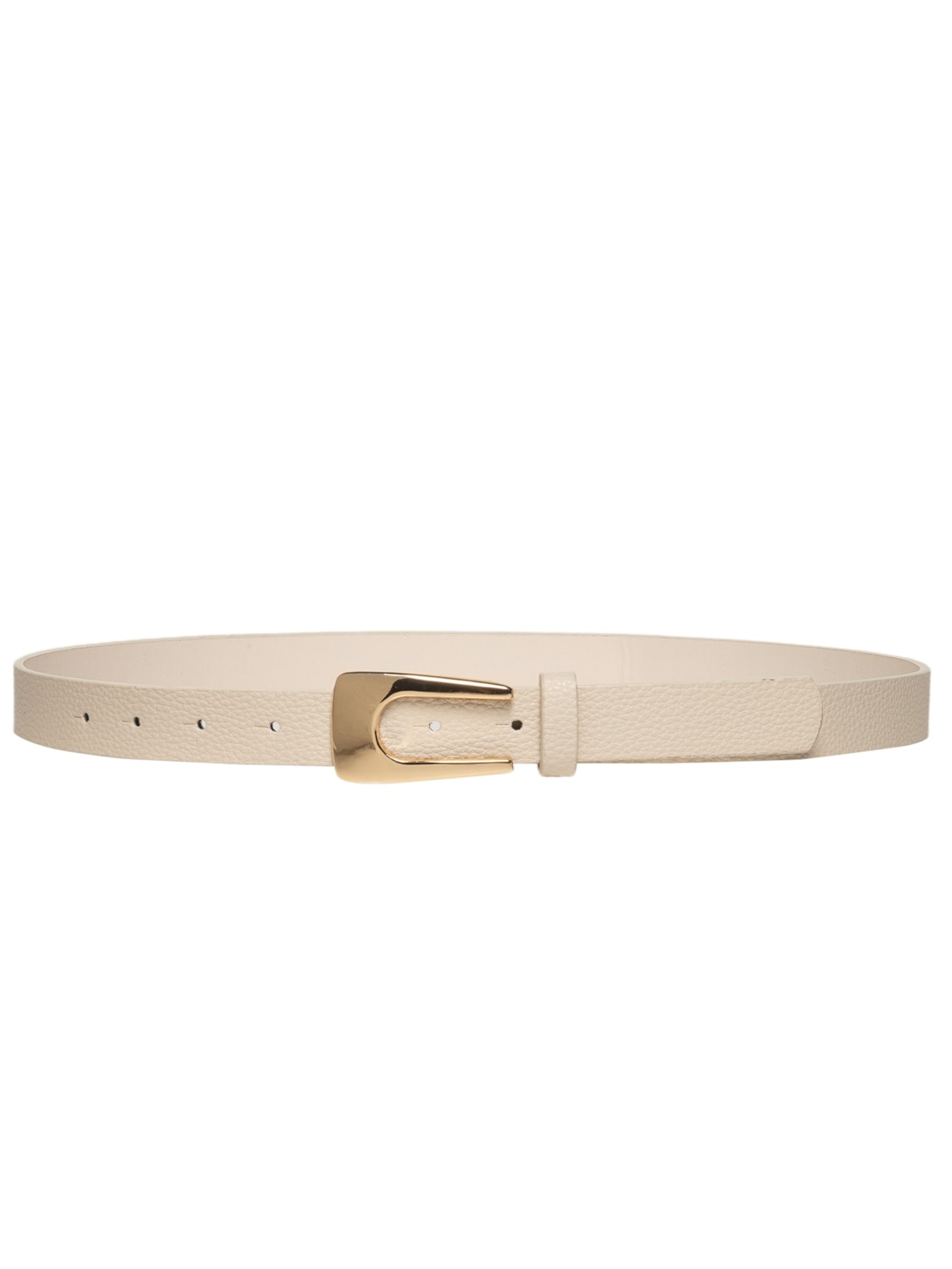 Cinto Feminino Com Fivela Dourada - Off White