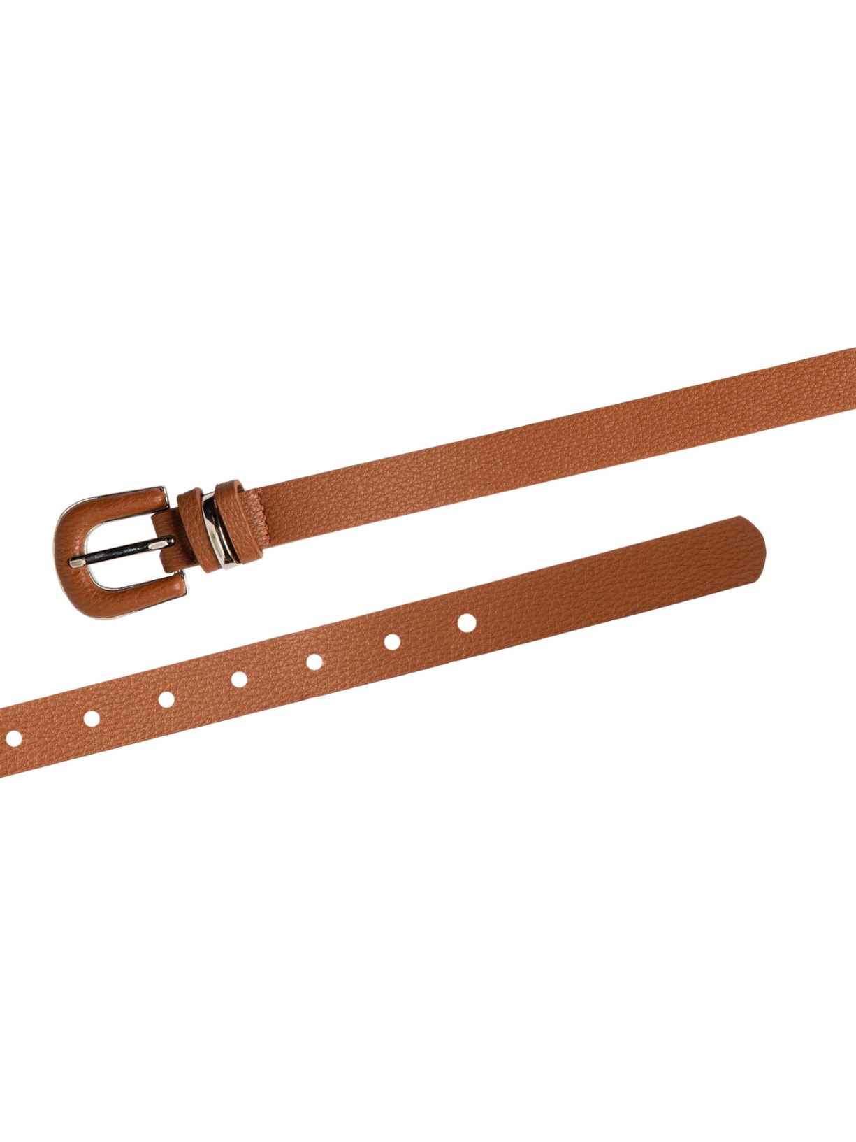 Cinto Feminino Com Fivela Encapada E Detalhes Metálicos Bege Basiq