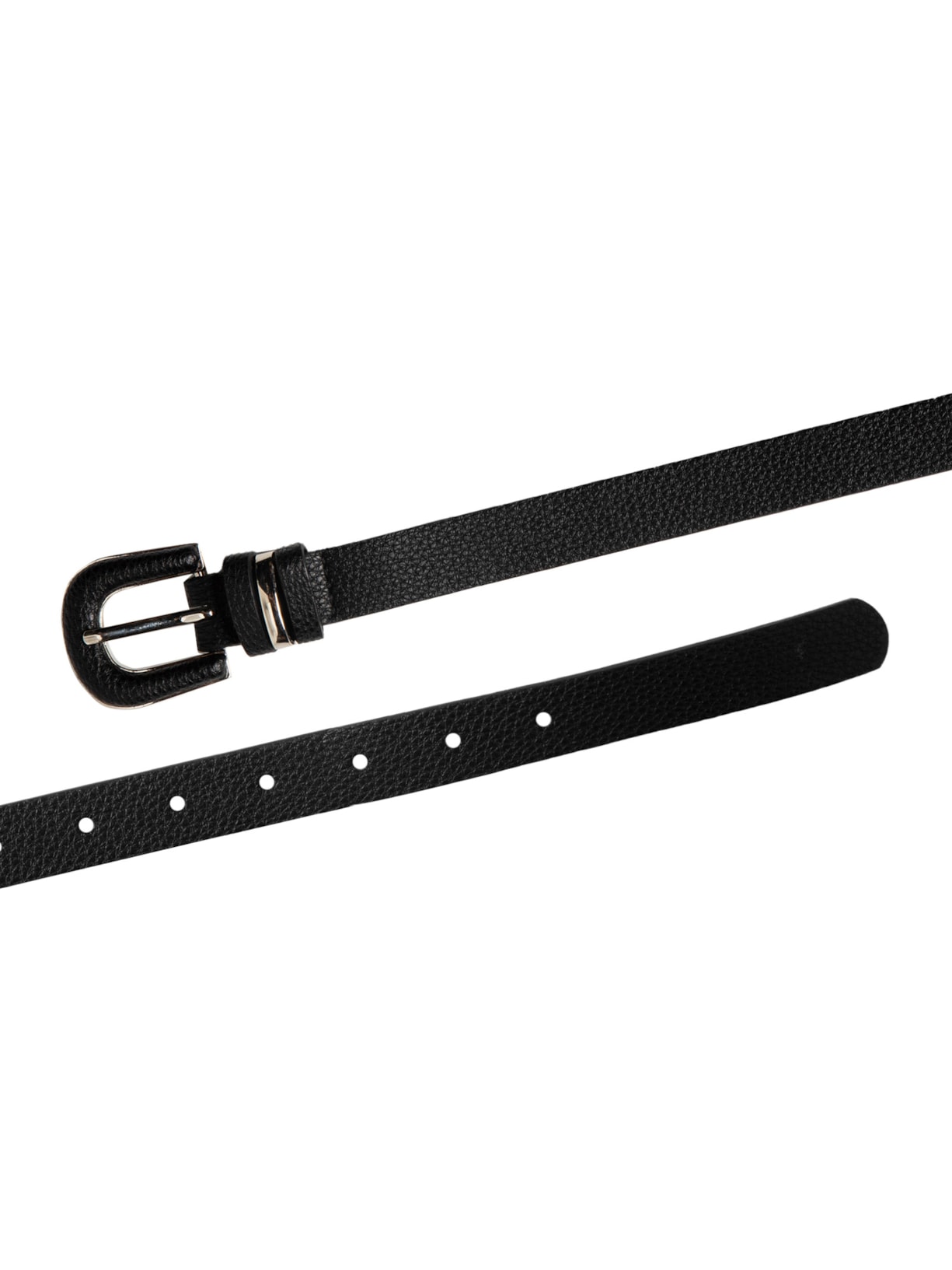 Cinto Feminino Com Fivela Encapada E Detalhes Metálicos Preto Basiq