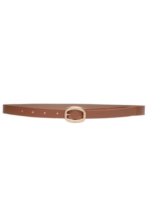 Cinto Feminino com Fivela Fosca – Marrom