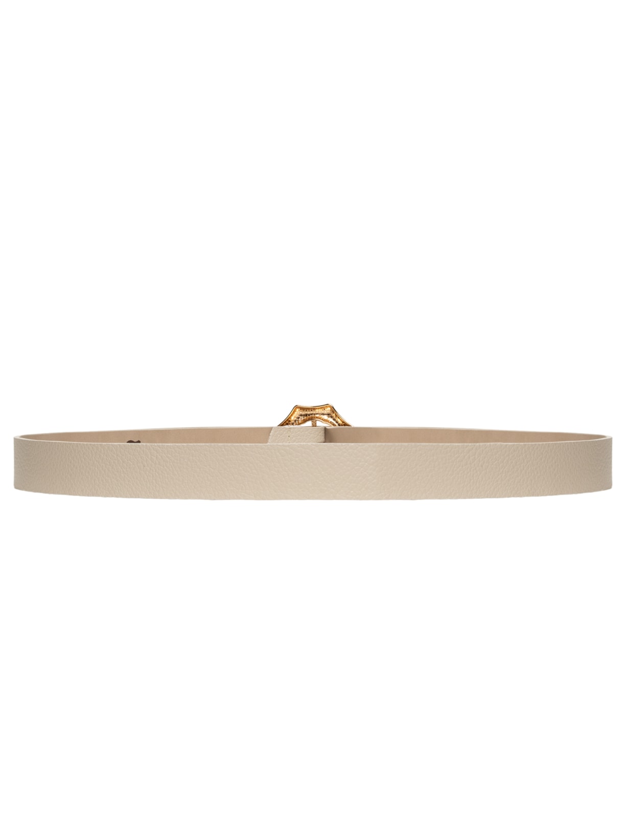 Cinto Feminino Com Fivela Orgânica Em Couro Bege '2Essential