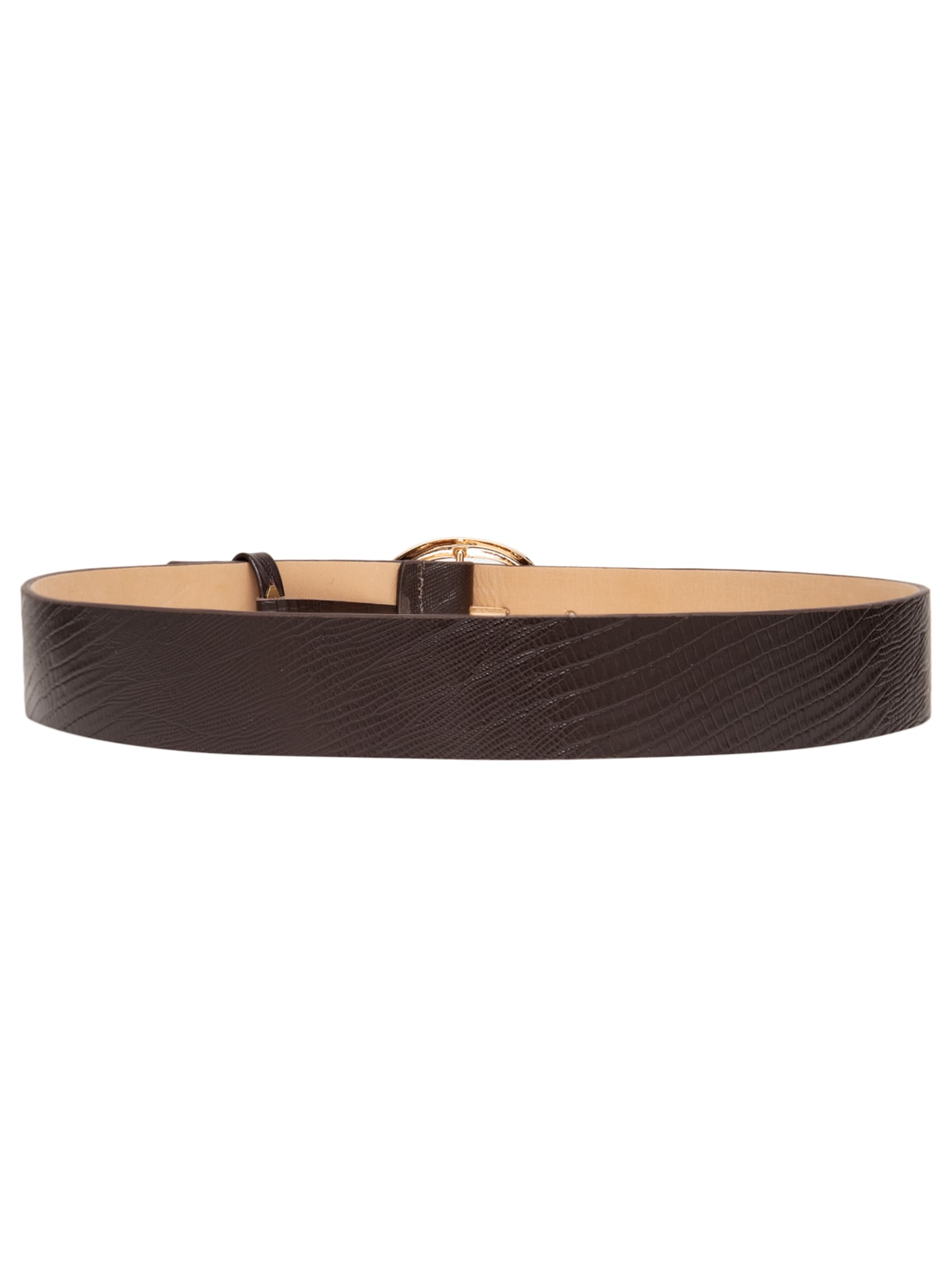 Cinto Feminino Com Fivela Orgânica Em Couro Marrom '2Essential