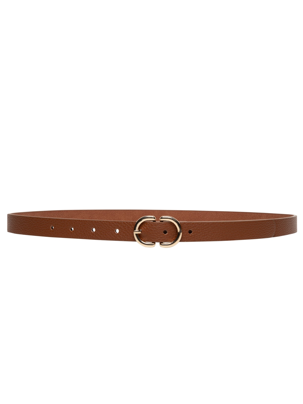 Cinto Feminino Com Fivela Oval Marrom Market 33