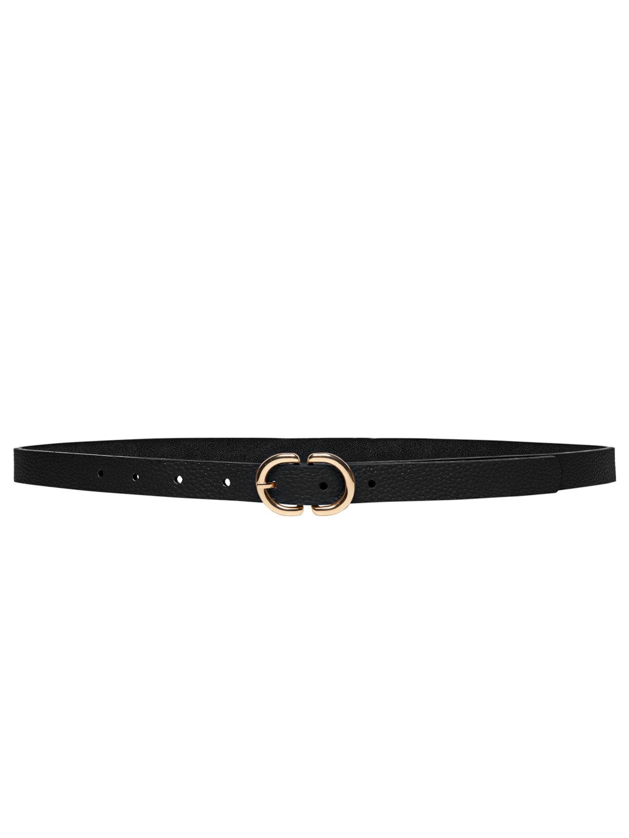 Cinto Feminino Com Fivela Oval Preto Market 33