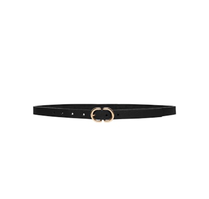 Cinto Feminino Com Fivela Oval - Preto