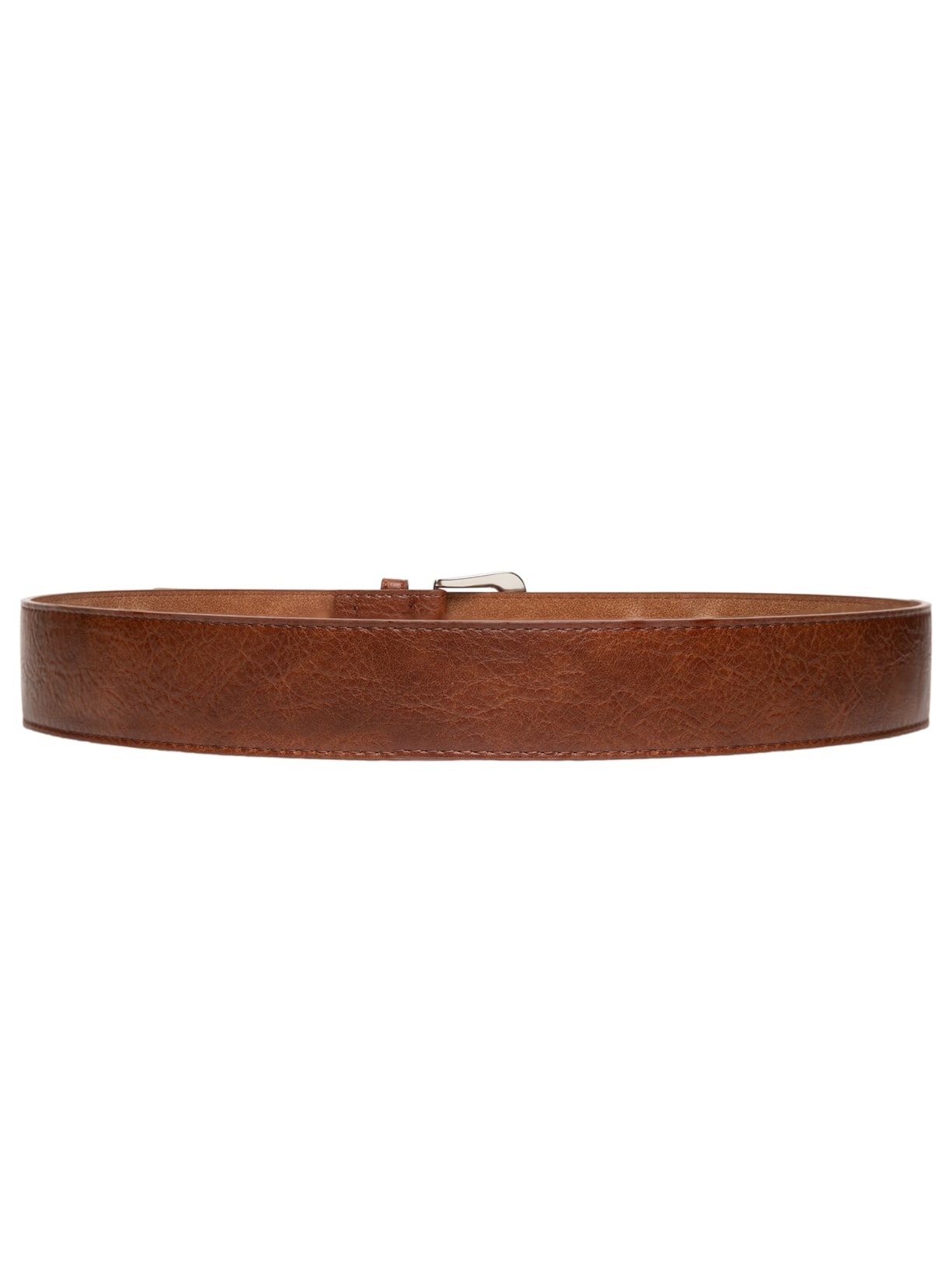 Cinto Feminino Com Fivela Prateada Marrom Market 33