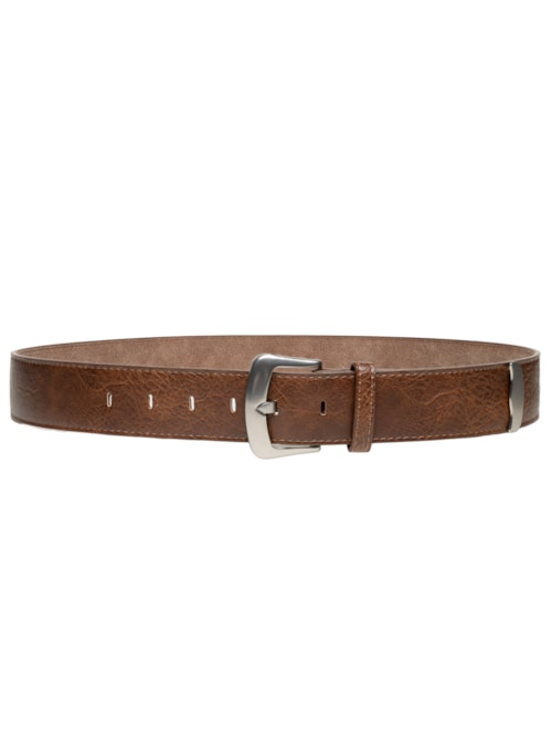 Cinto Feminino Com Fivela Prateada - Marrom