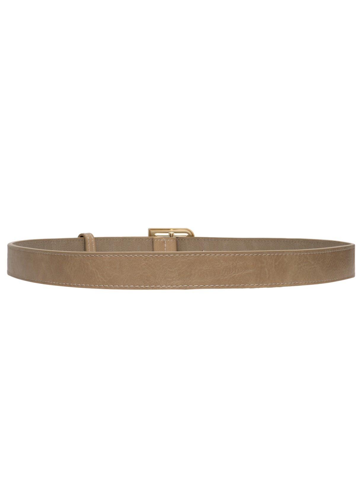 Cinto Feminino Com Fivela Quadrada Bege Market 33