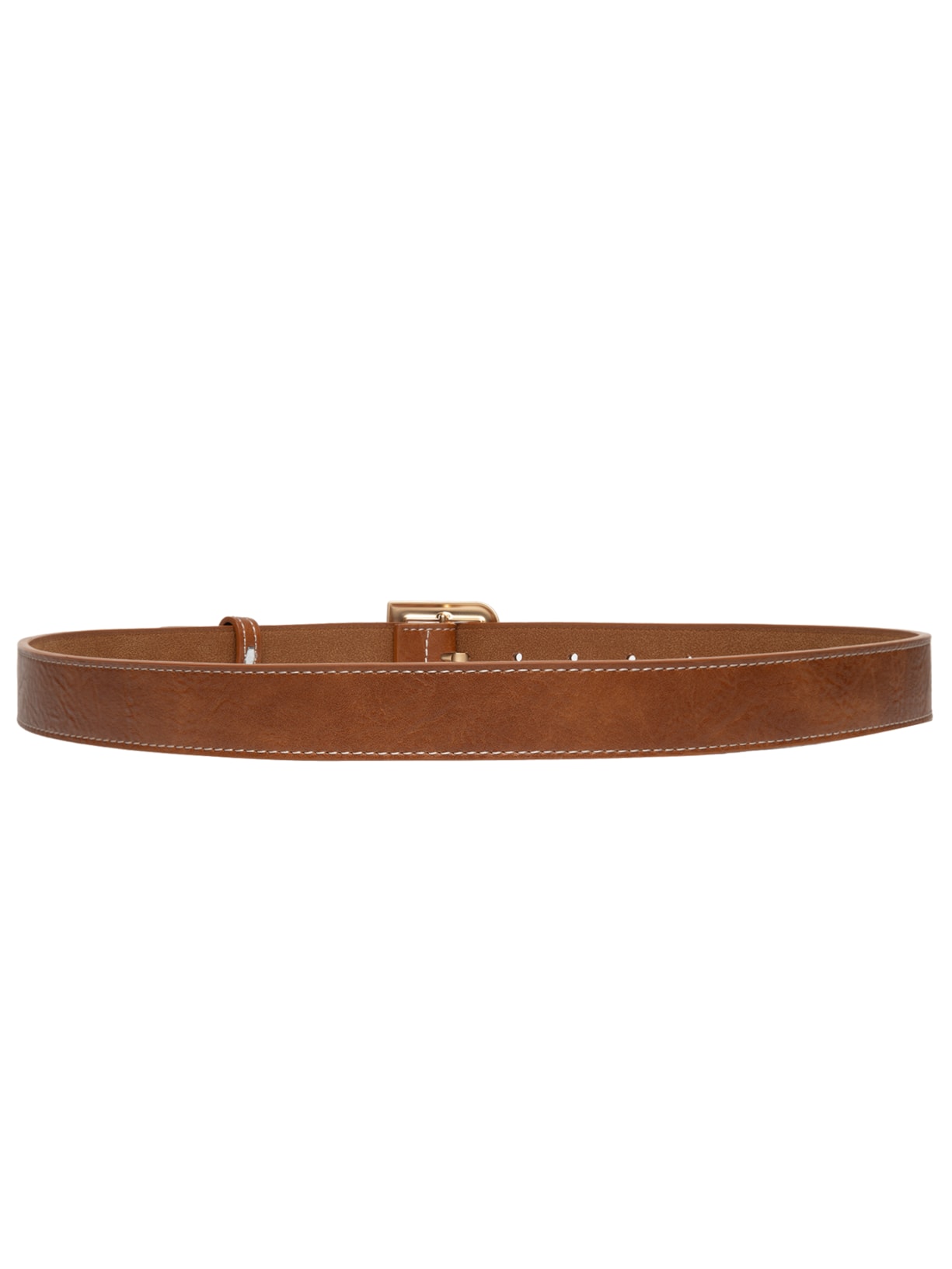 Cinto Feminino Com Fivela Quadrada Marrom Market 33