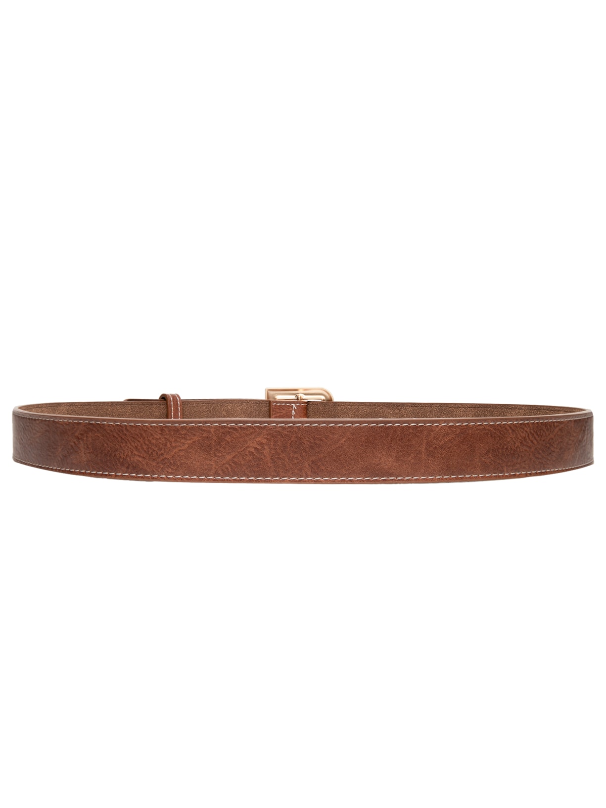 Cinto Feminino Com Fivela Quadrada Marrom Market 33