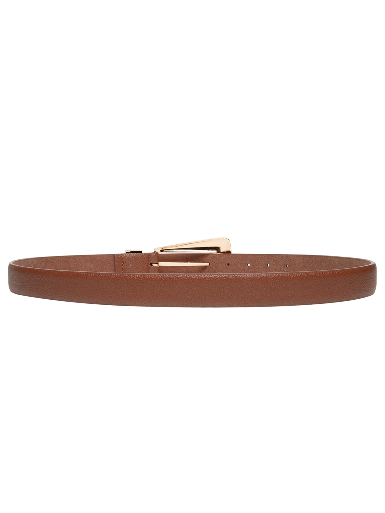 Cinto Feminino Com Fivela Retangular Marrom Market 33