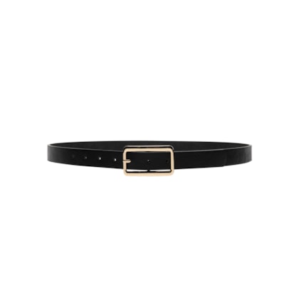 Cinto Feminino Com Fivela Retangular - Preto