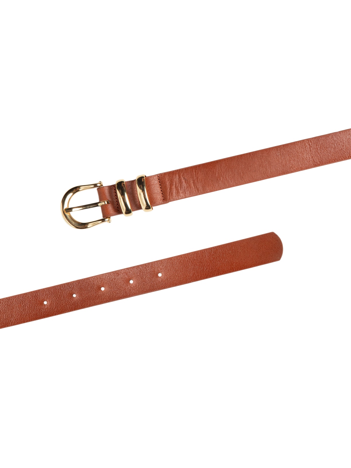 Cinto Feminino Com Passante Duplo Em Couro Marrom '2Essential