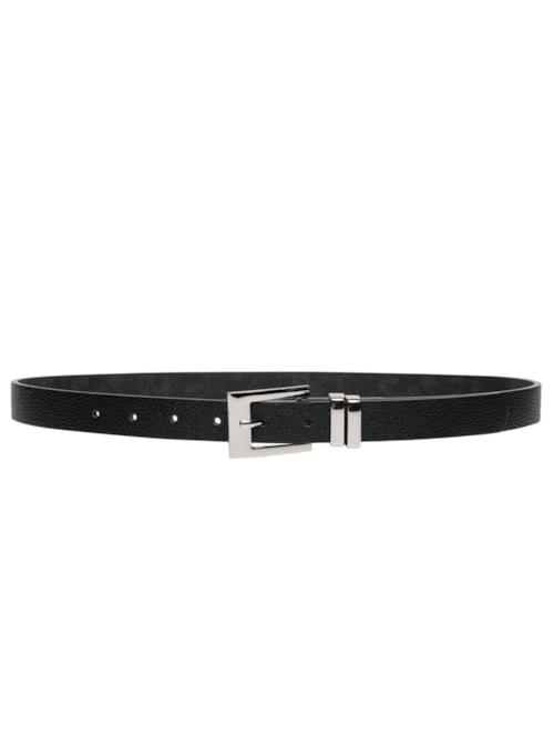 Cinto Feminino Com Passante Duplo - Preto