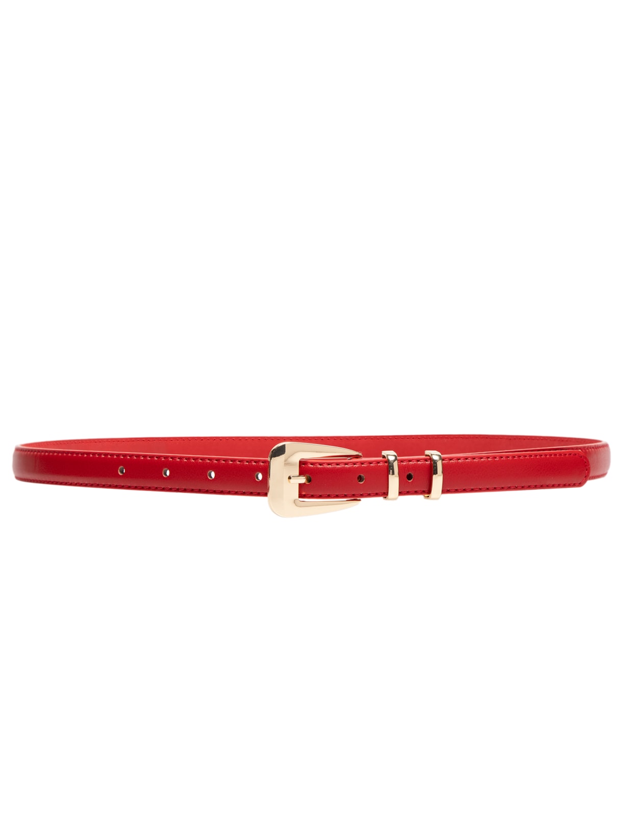 Cinto Feminino Com Passante Duplo - Vermelho