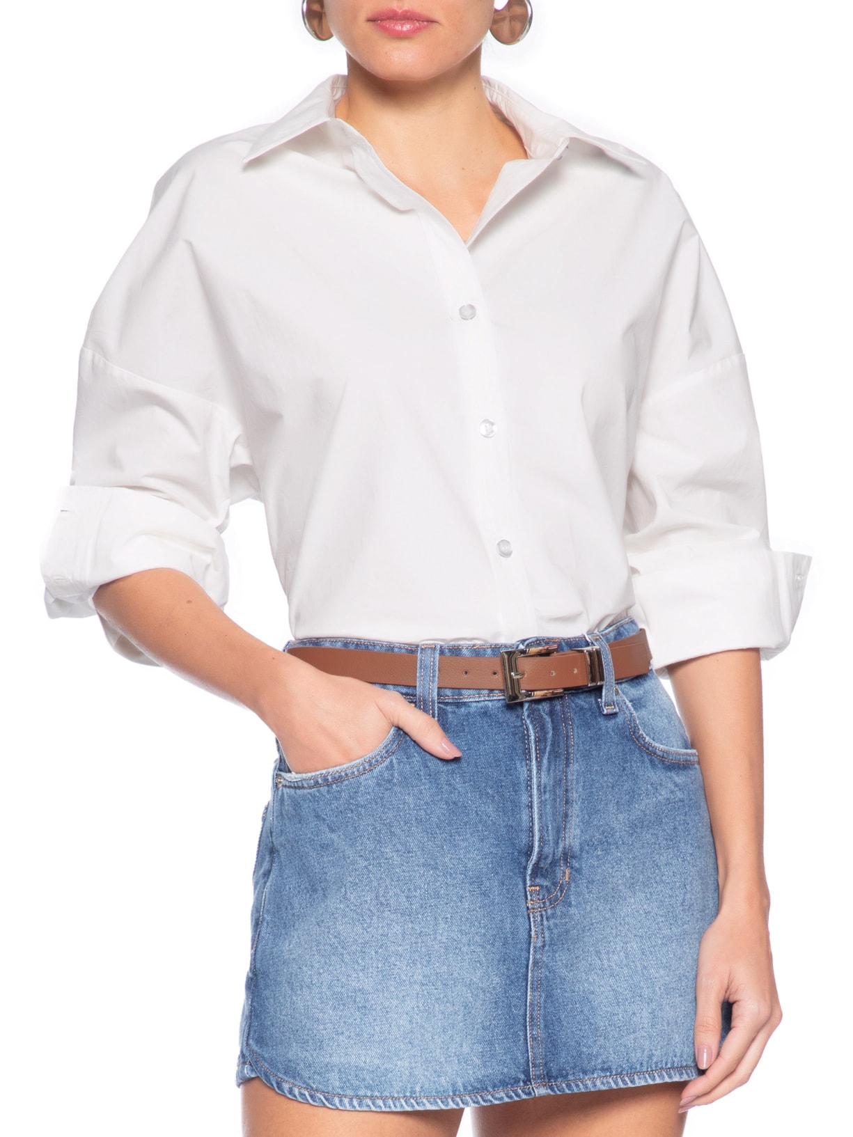 Cinto Feminino com Passante Duplo – Marrom Market 33