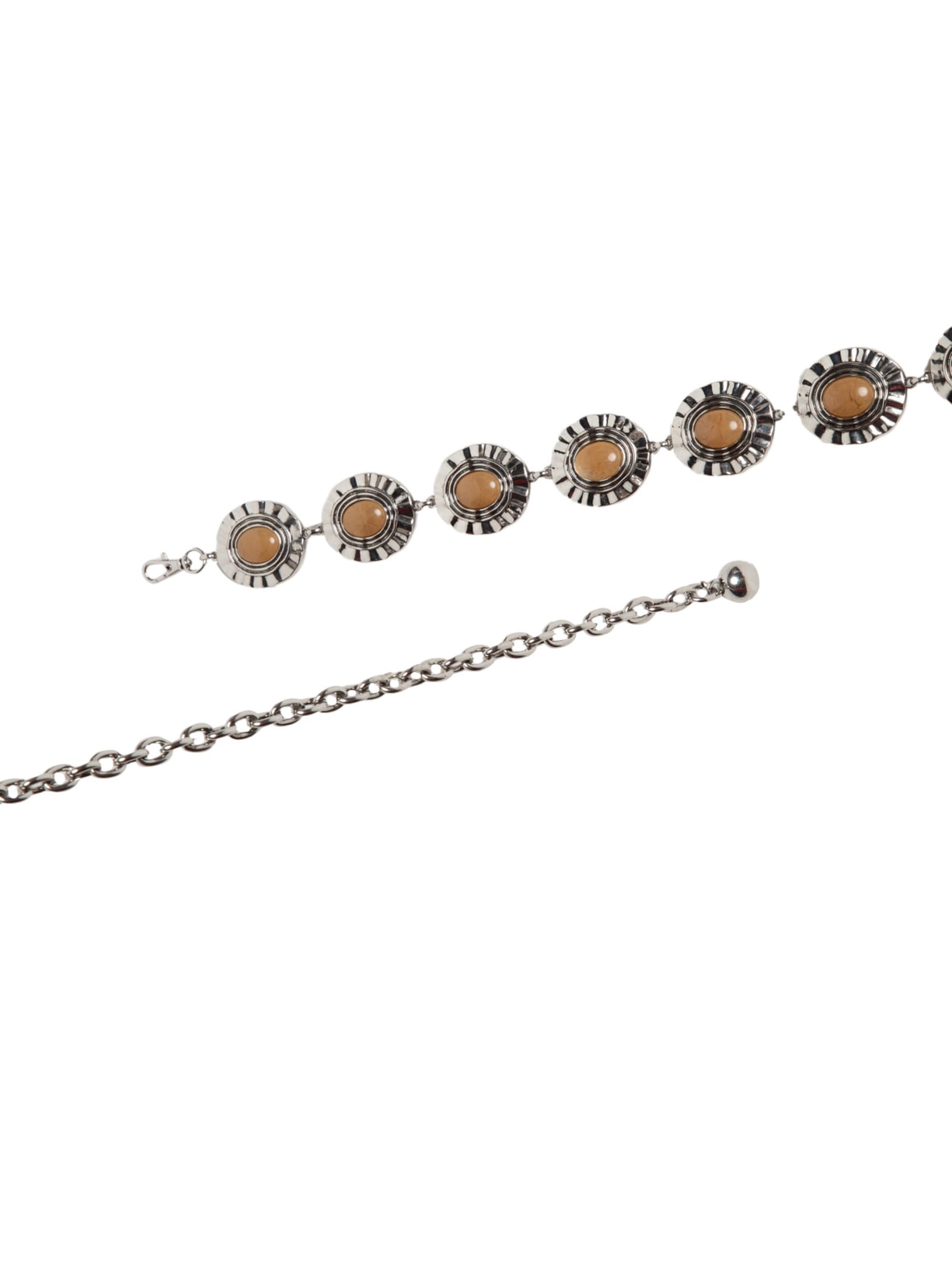 Cinto Feminino Com Predarias  Bege Market 33