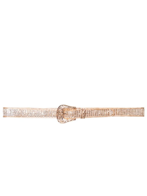 Cinto Feminino Com Strass - Dourado