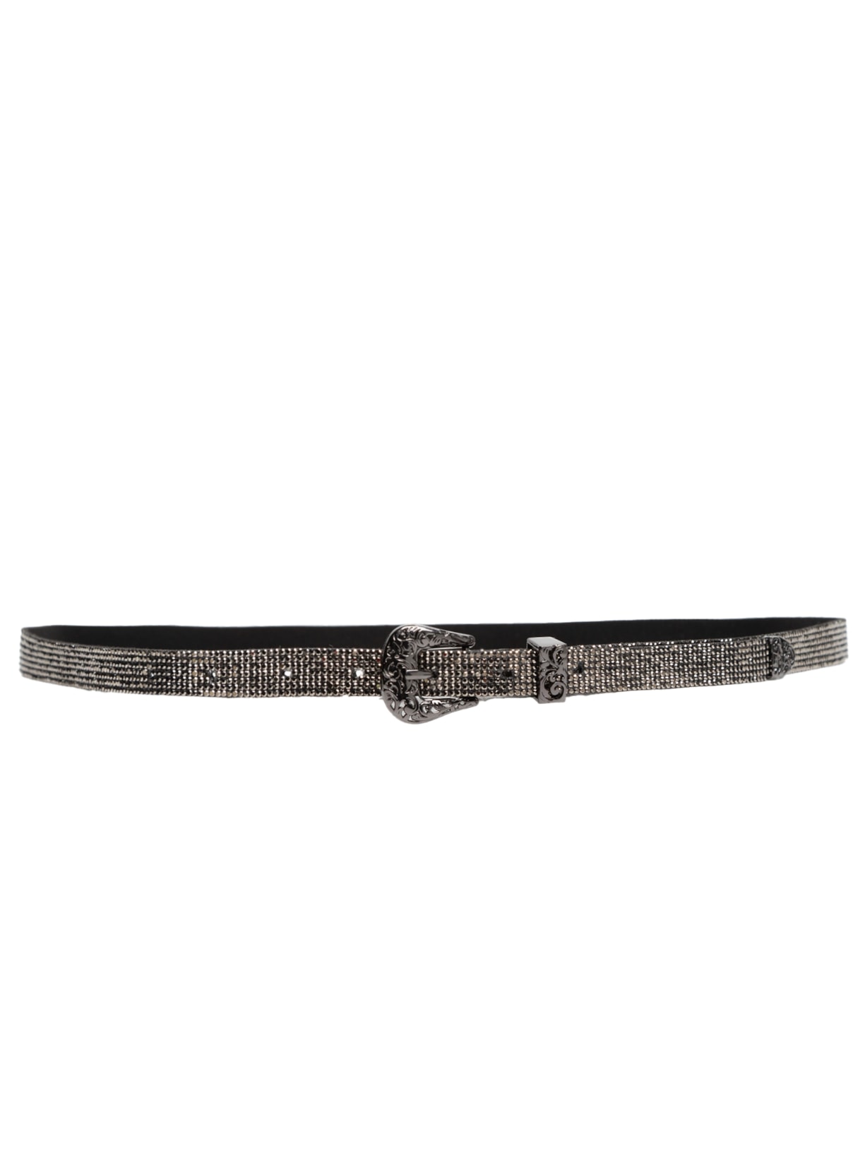 Cinto Feminino Com Strass - Preto