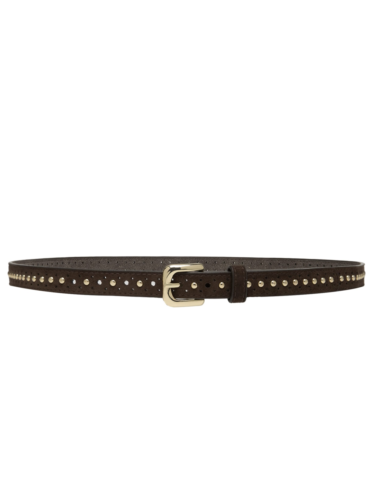 Cinto Feminino Com Tachinhas Marrom Market 33