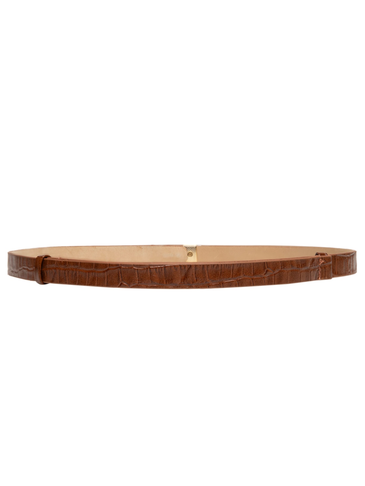 Cinto Feminino com Textura Croco – Marrom Market 33