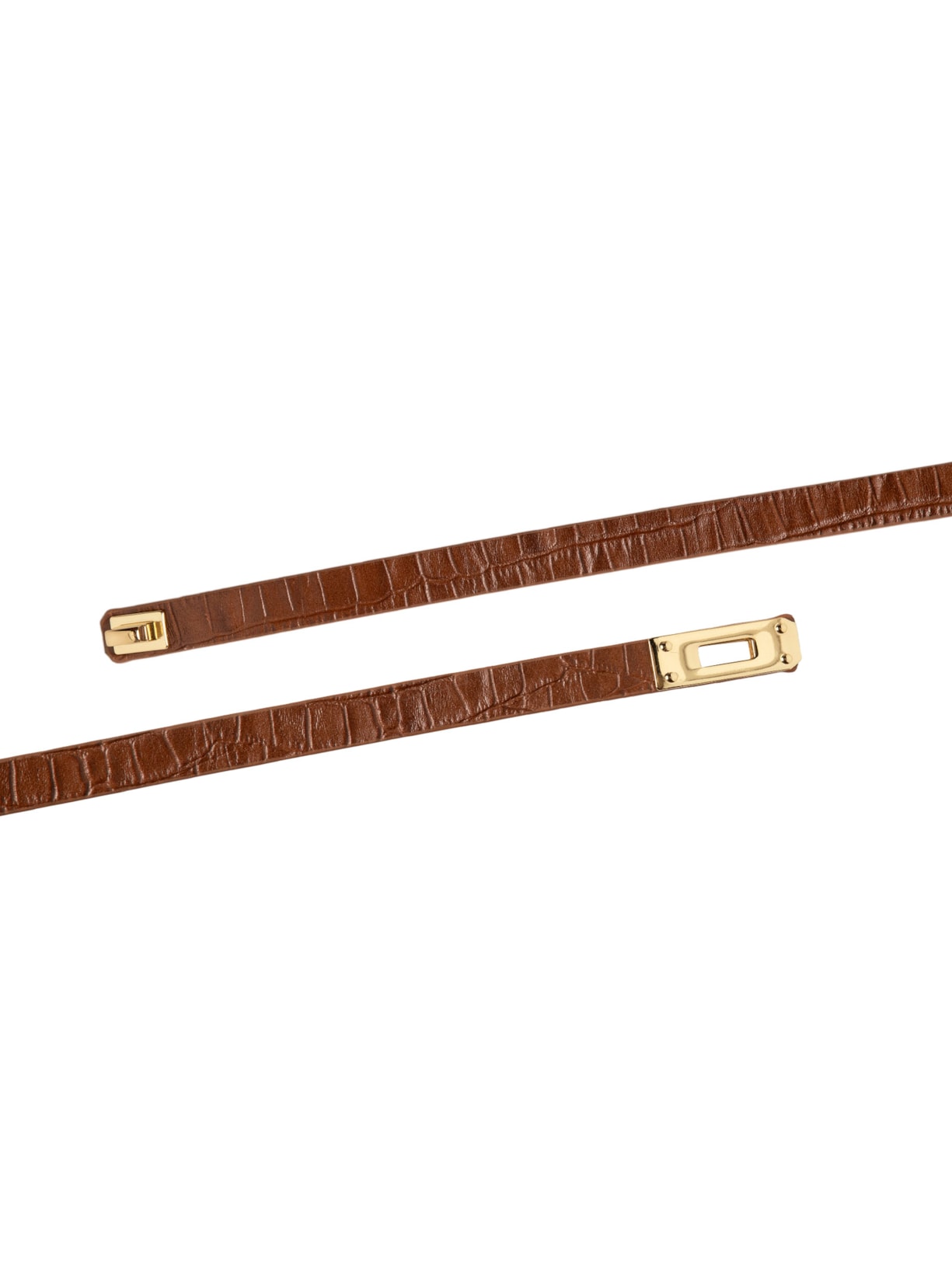 Cinto Feminino com Textura Croco – Marrom Market 33