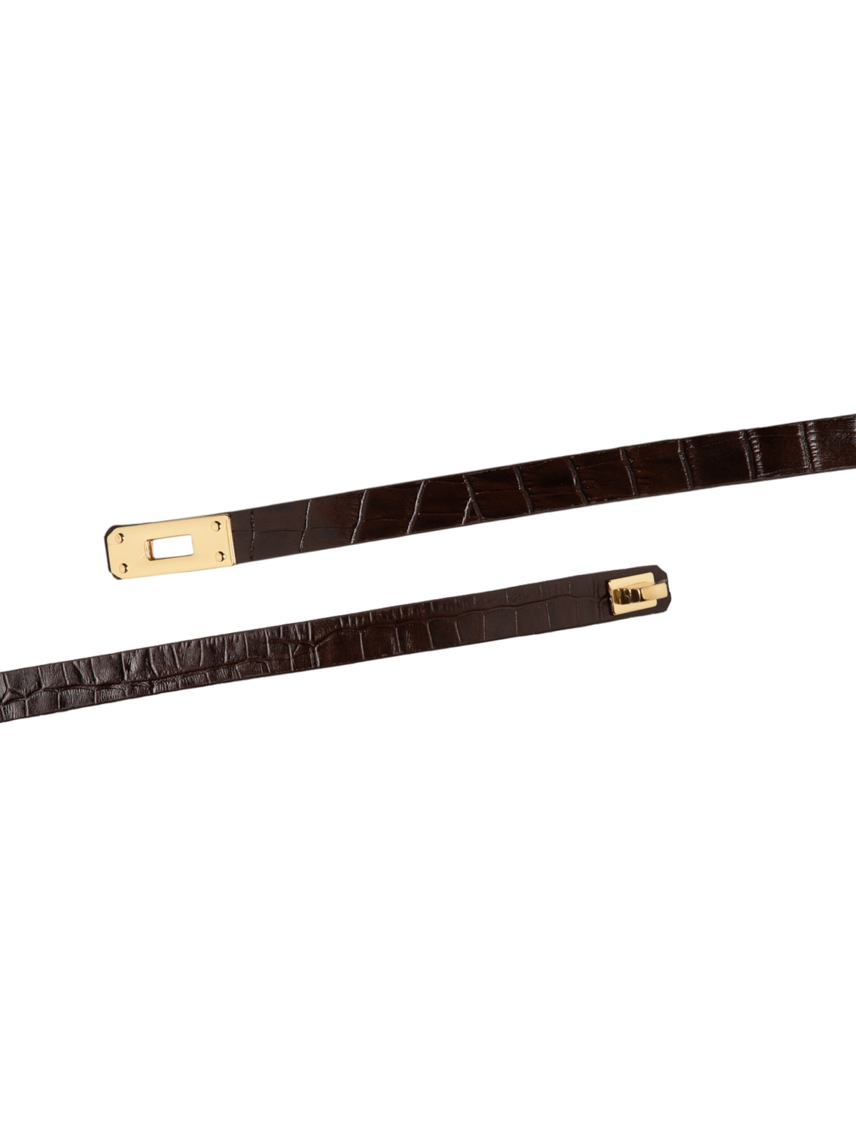 Cinto Feminino com Textura Croco – Marrom Market 33