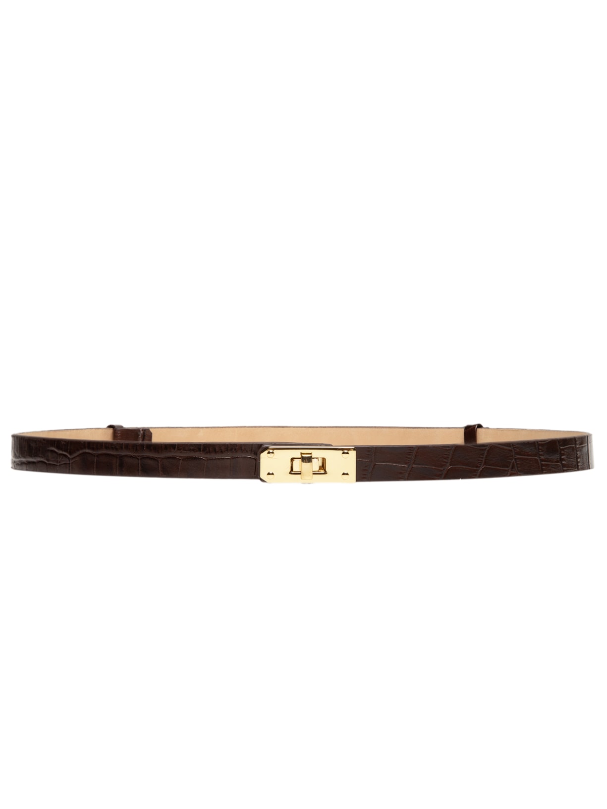 Cinto Feminino com Textura Croco – Marrom Market 33