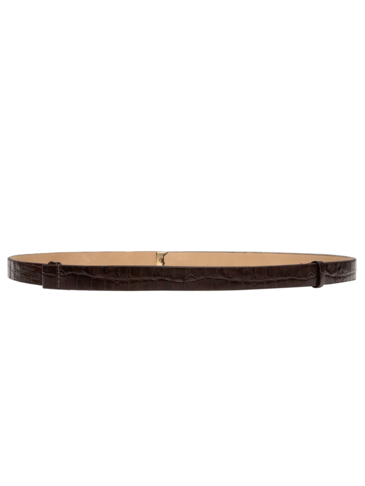 Cinto Feminino com Textura Croco – Marrom Market 33