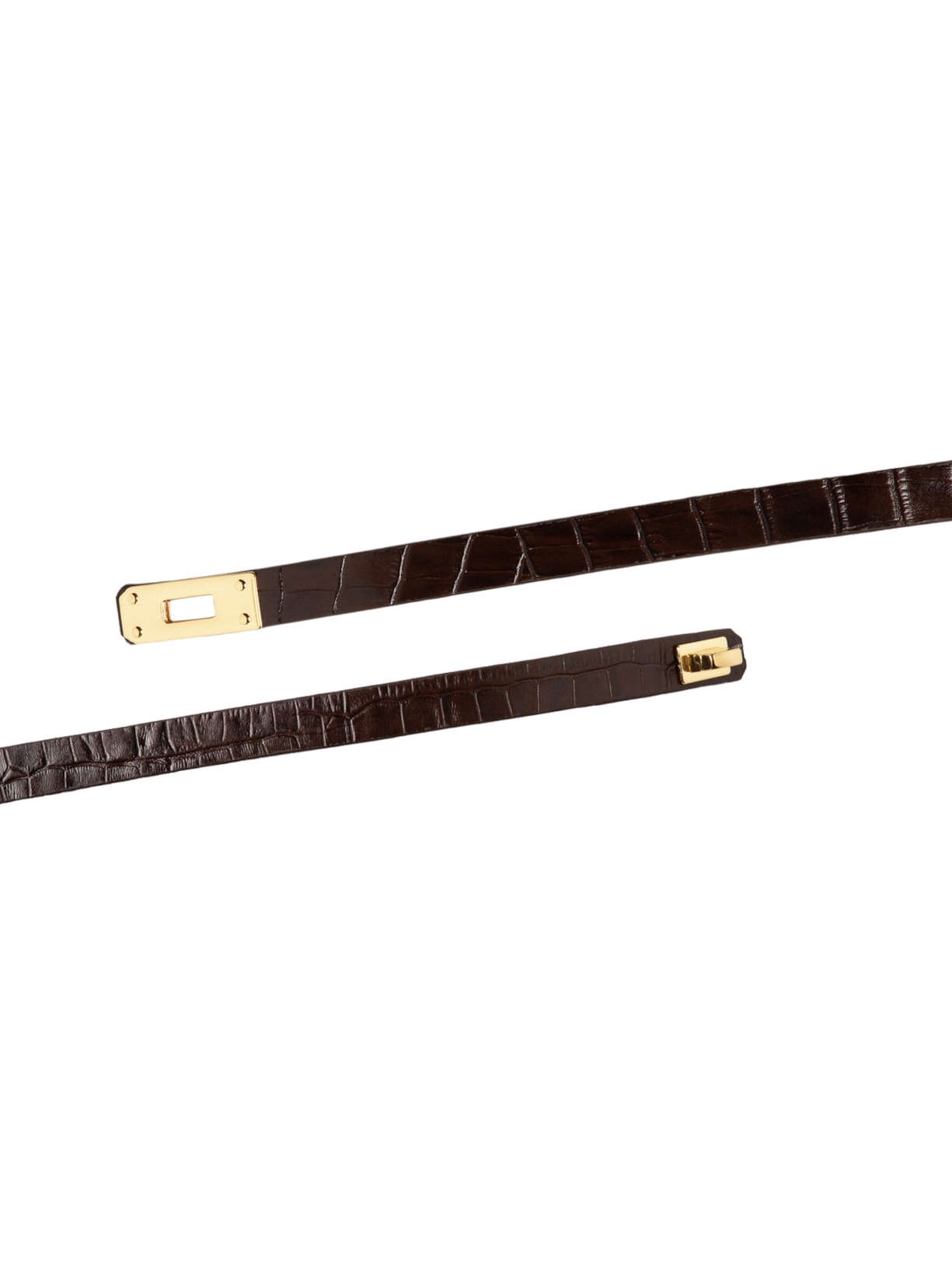 Cinto Feminino com Textura Croco – Marrom Market 33