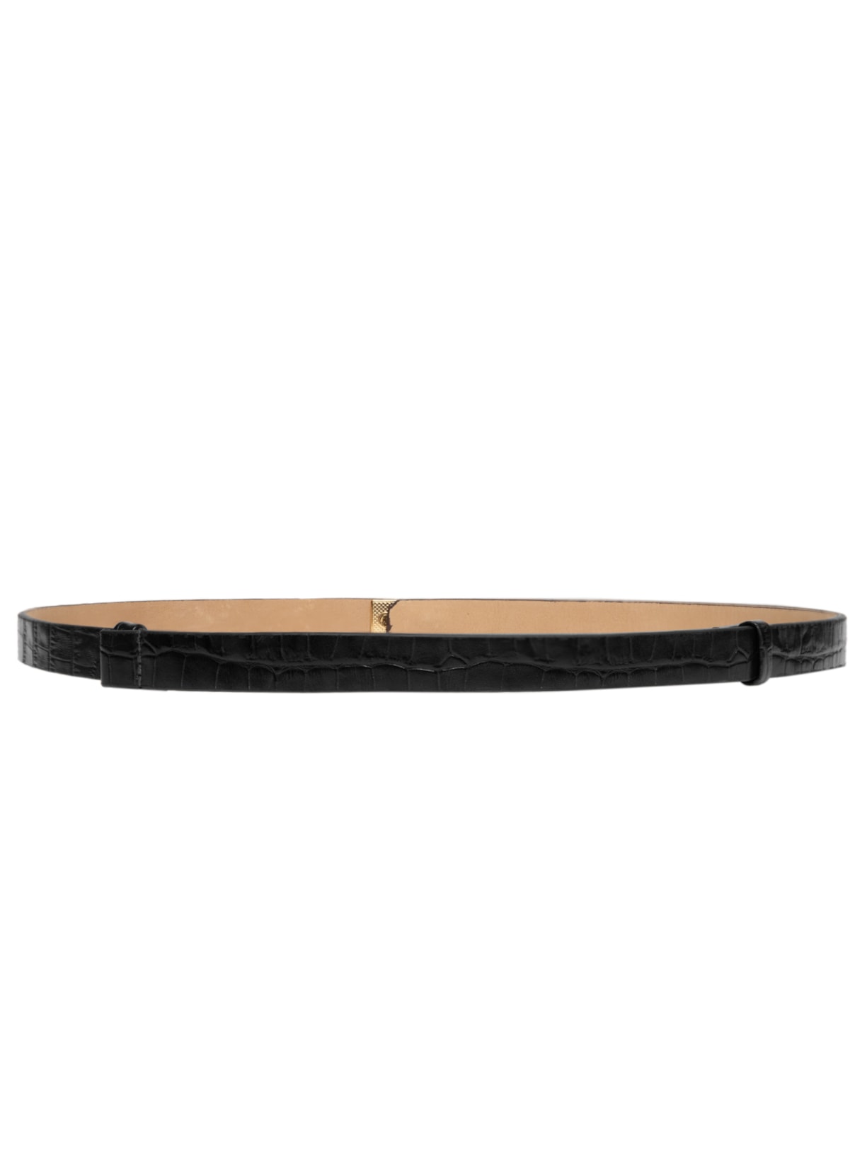 Cinto Feminino com Textura Croco – Preto Market 33