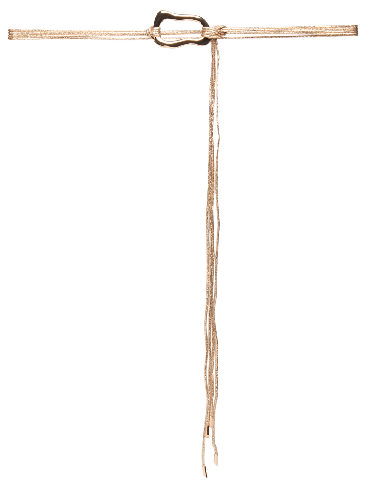 Cinto Feminino Corda Com Fivela Orgânica - Dourado