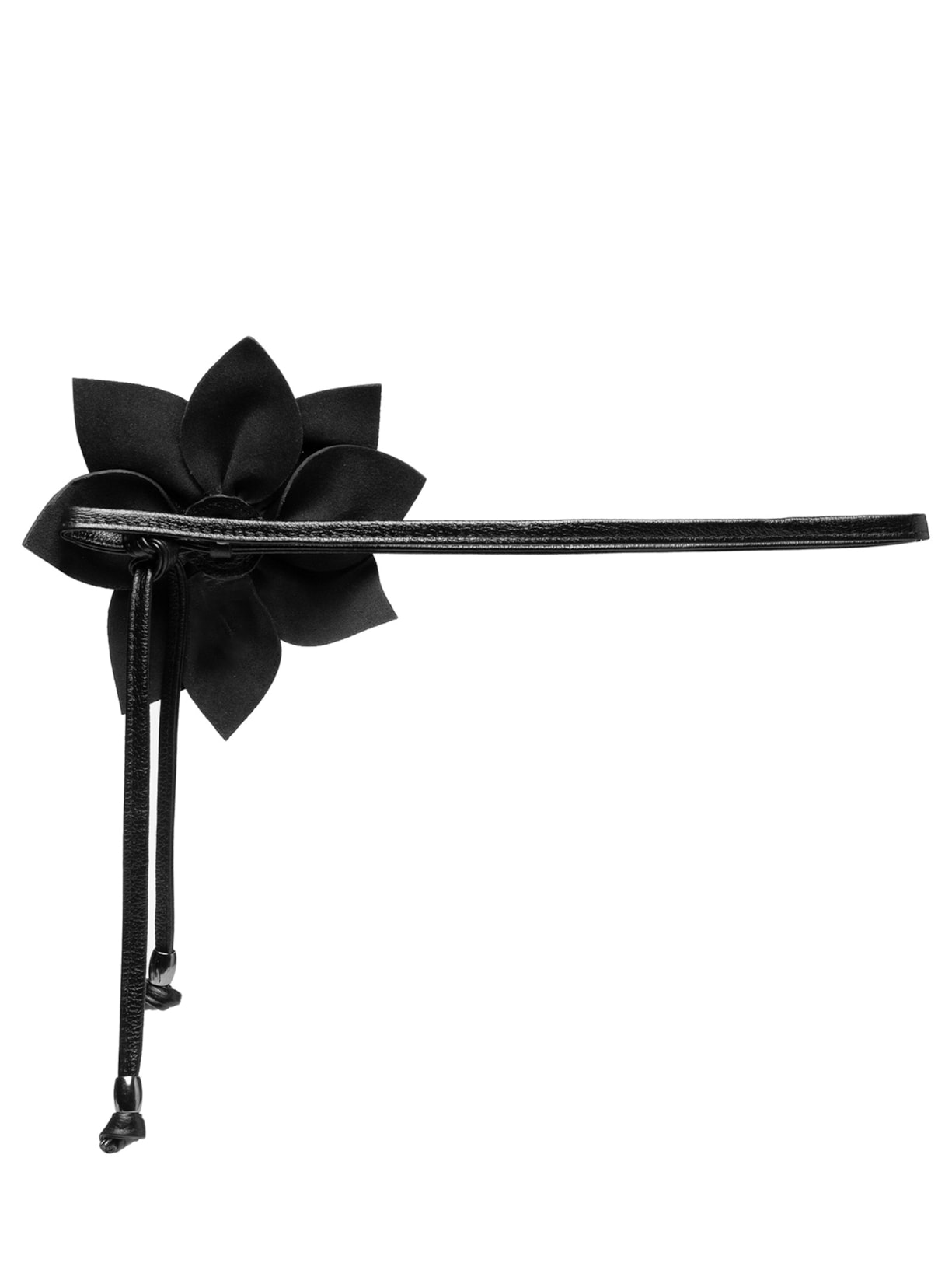 Cinto Feminino Cordão Flor Preto Virgínia Cavalheiro