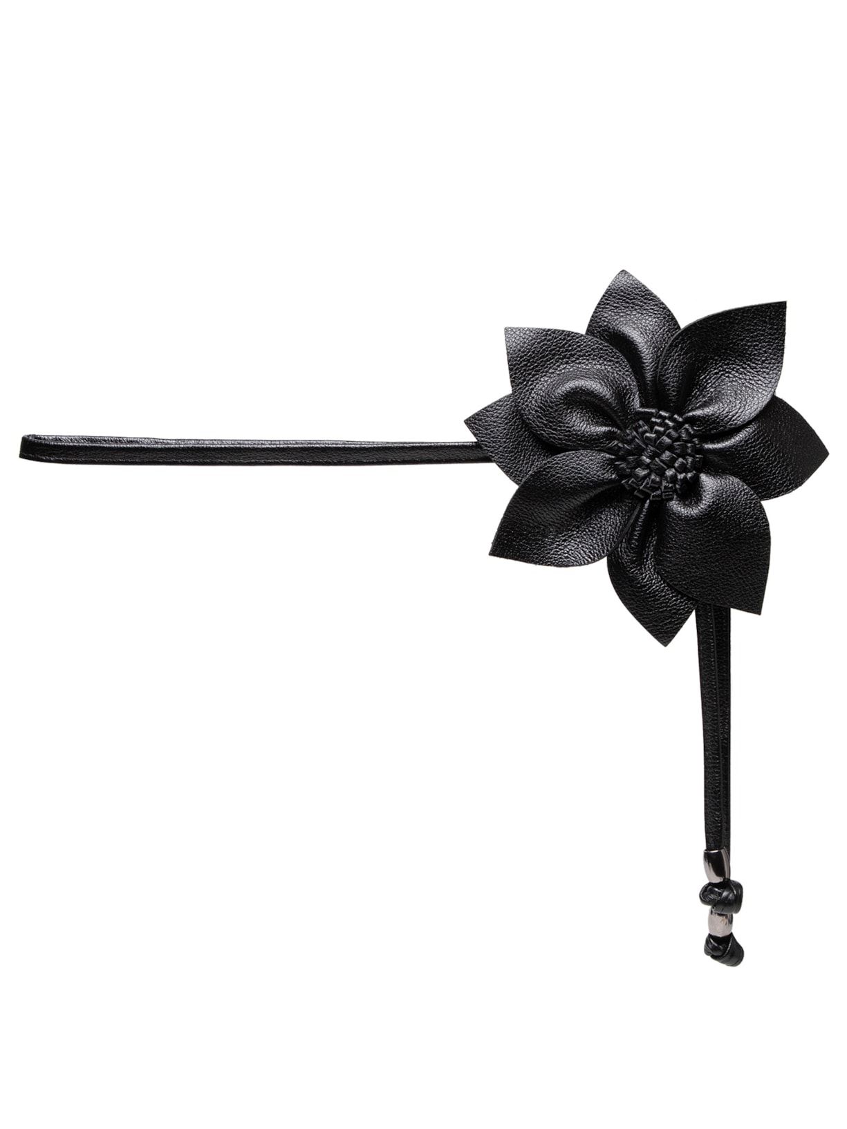 Cinto Feminino Cordão Flor Preto Virgínia Cavalheiro