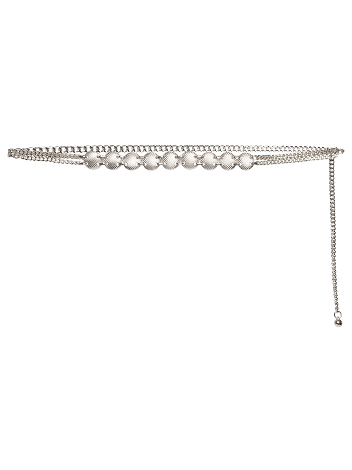 Cinto Feminino Corrente Ajustável - Prateado