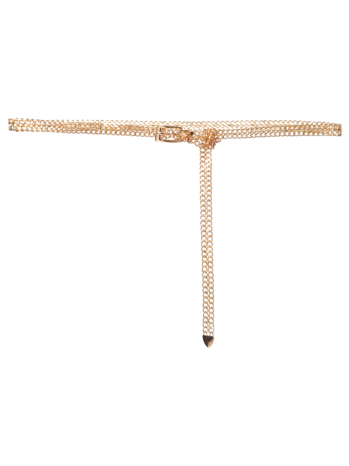 Cinto Feminino Corrente Com Fivela - Dourado