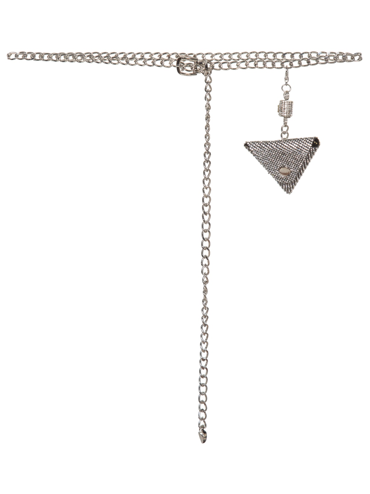 Cinto Feminino Corrente Com Mini Bag - Prata