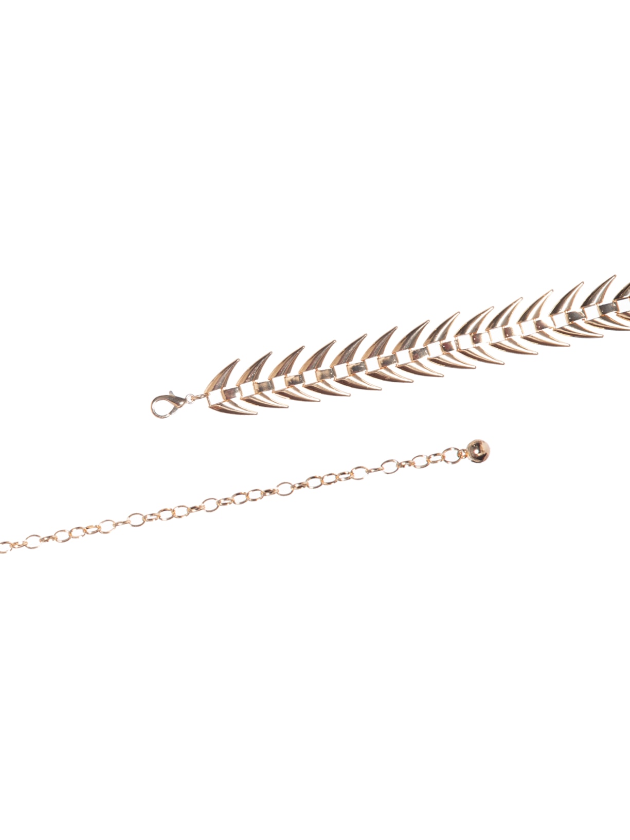 Cinto Feminino Corrente Detalhe Escamas Dourado Market 33