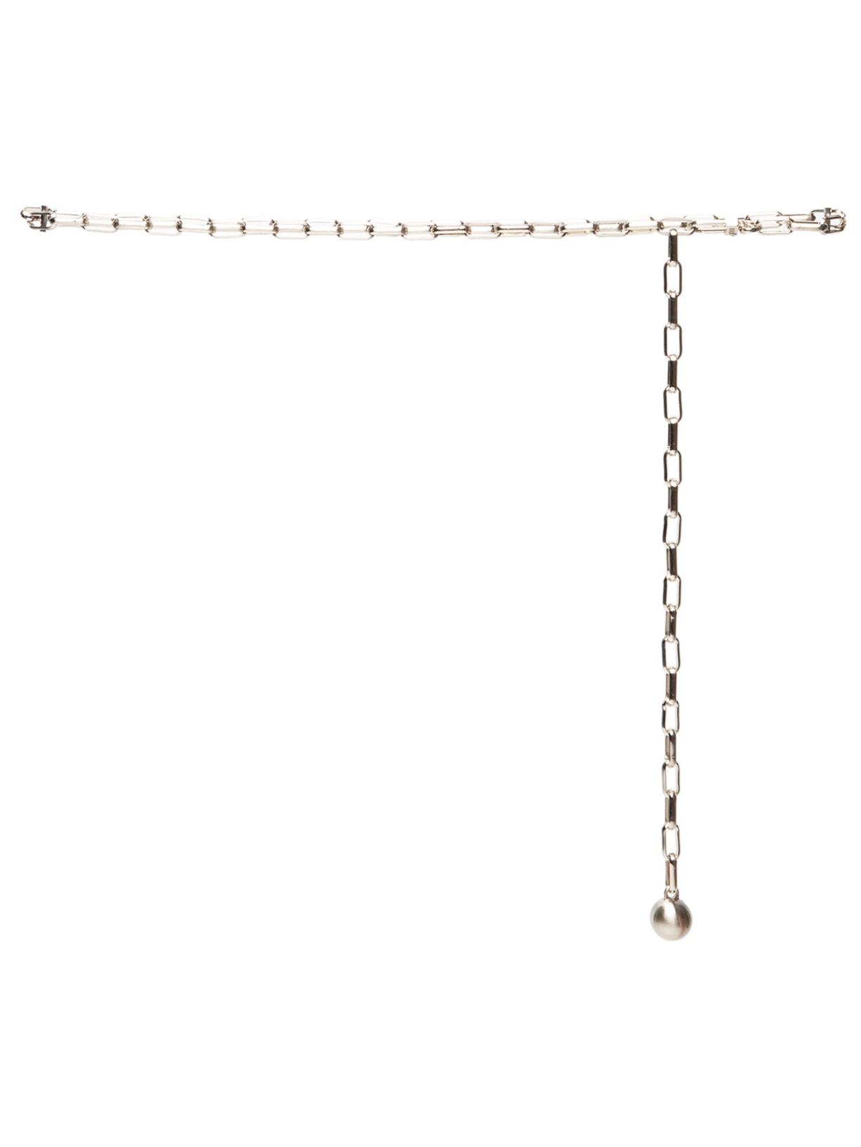 Cinto Feminino Corrente Fina Metal - Prata