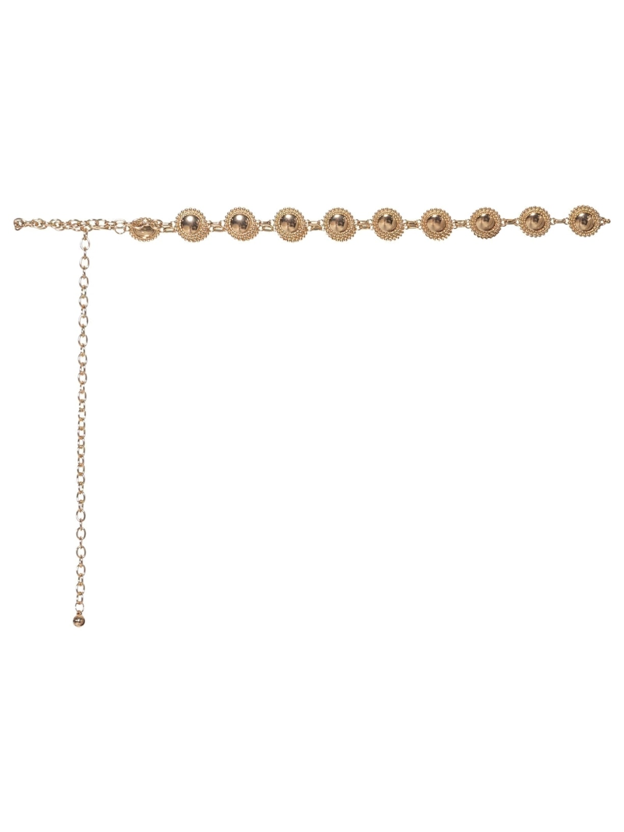 Cinto Feminino Corrente Medalhas Dourado Market 33