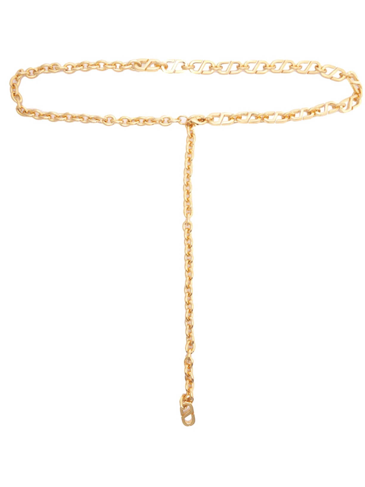 Cinto Feminino Corrente Metalizada - Dourado