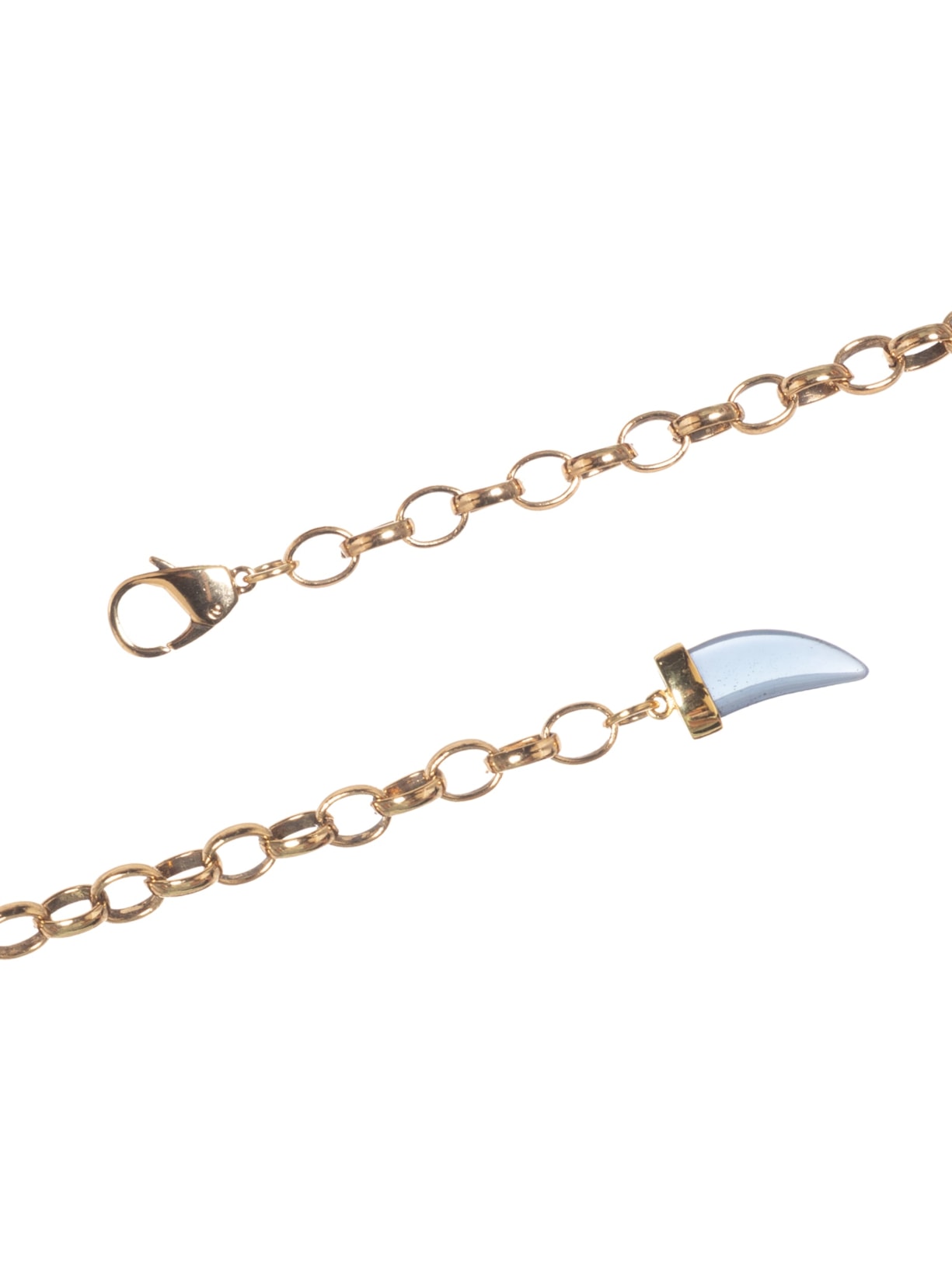 Cinto Feminino Corrente Pingente Dente Dourado Maria Filó