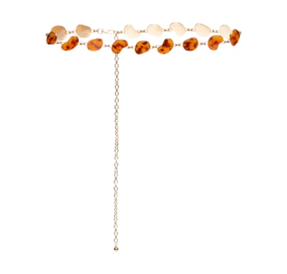 Cinto Feminino Corrente Resina - Dourado