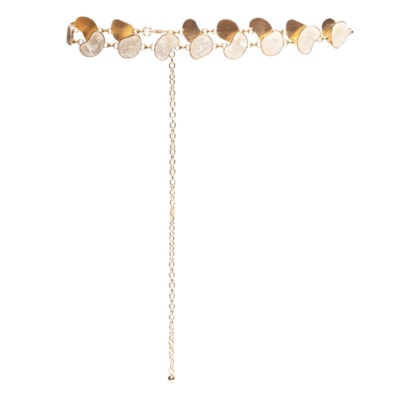 Cinto Feminino Corrente Resina - Dourado