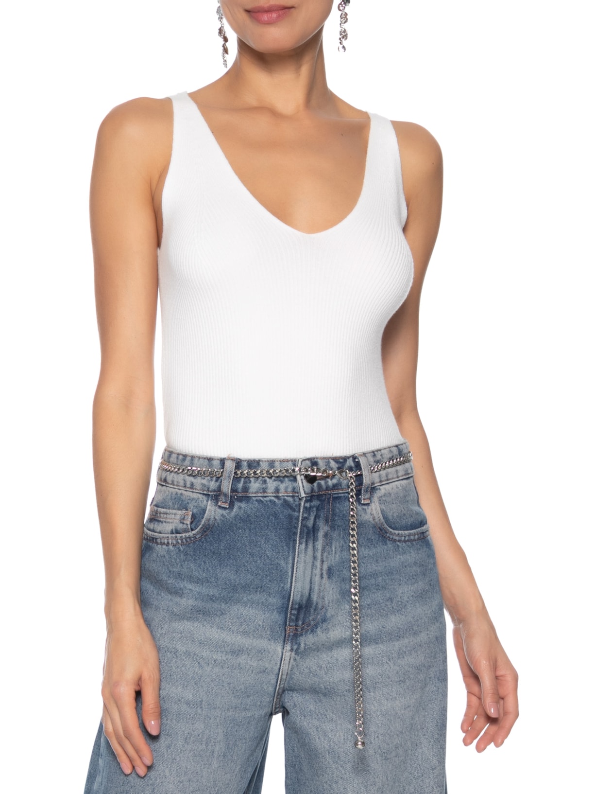 Cinto Feminino Corrente – Prateado Market 33