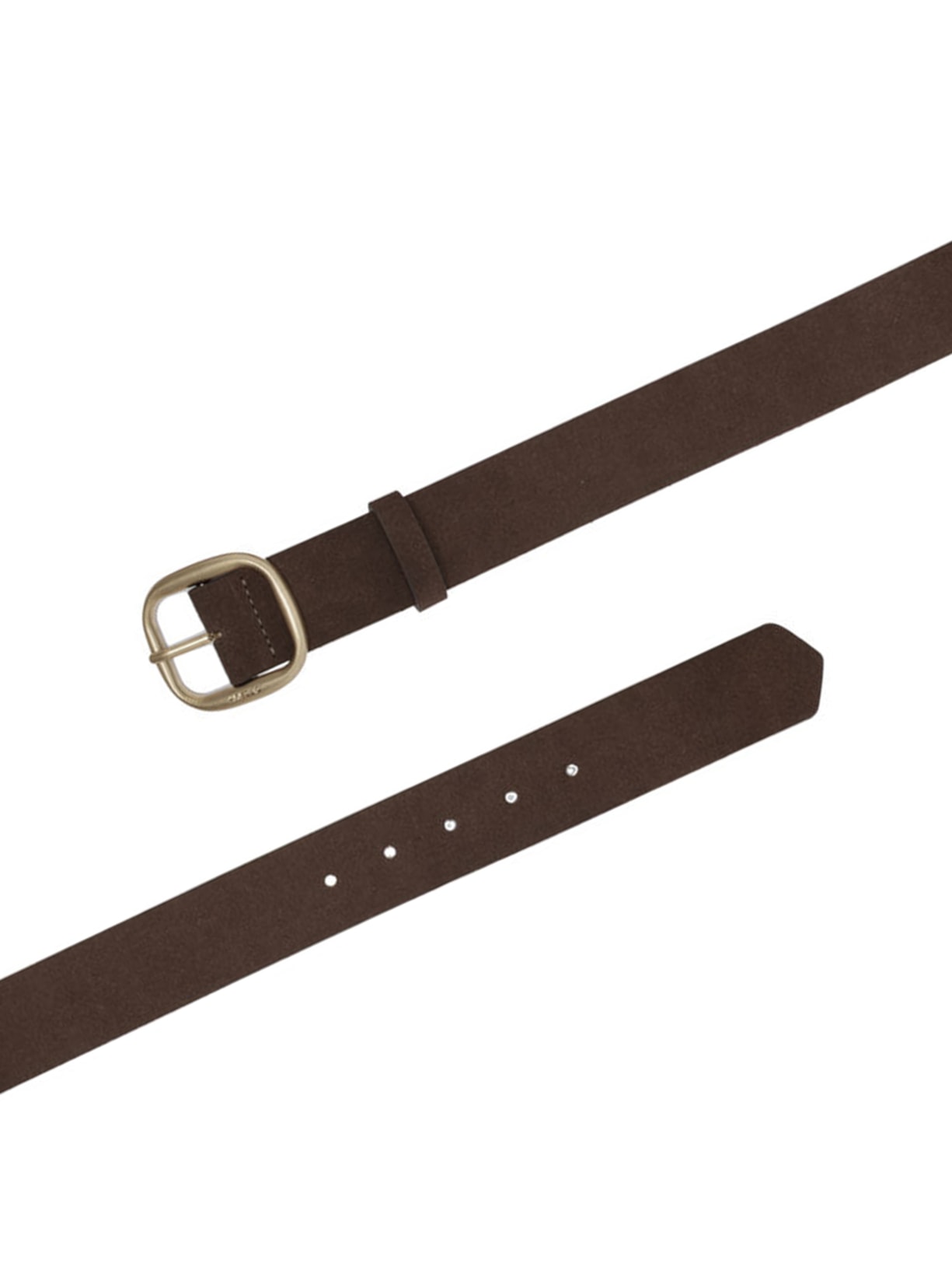 Cinto Feminino Couro Acamurçado Largo Fivela Metal Marrom Arezzo