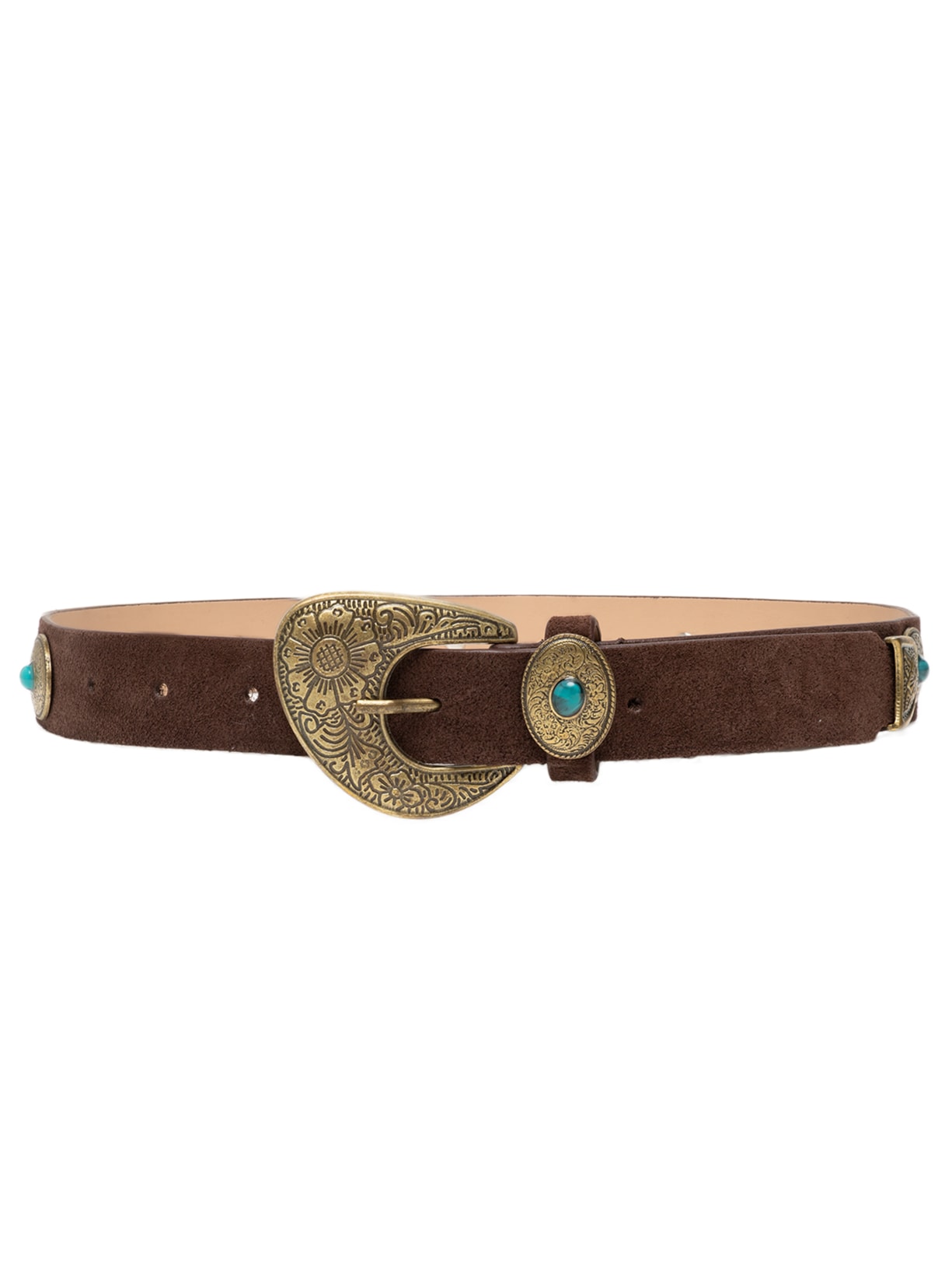 Cinto Feminino Couro Camurça - Marrom