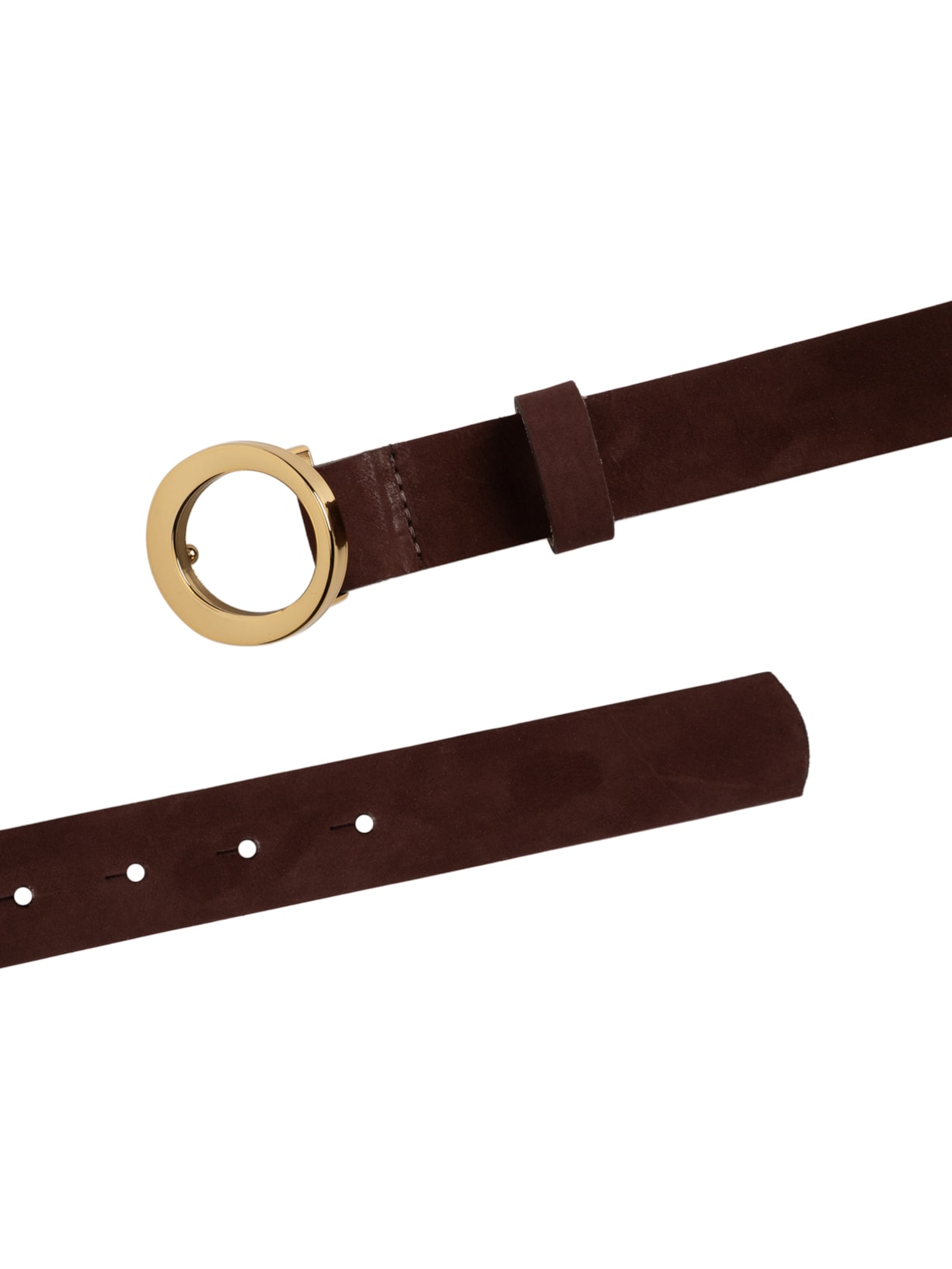 Cinto Feminino Couro Com Fivela De Metal Marrom '2Essential