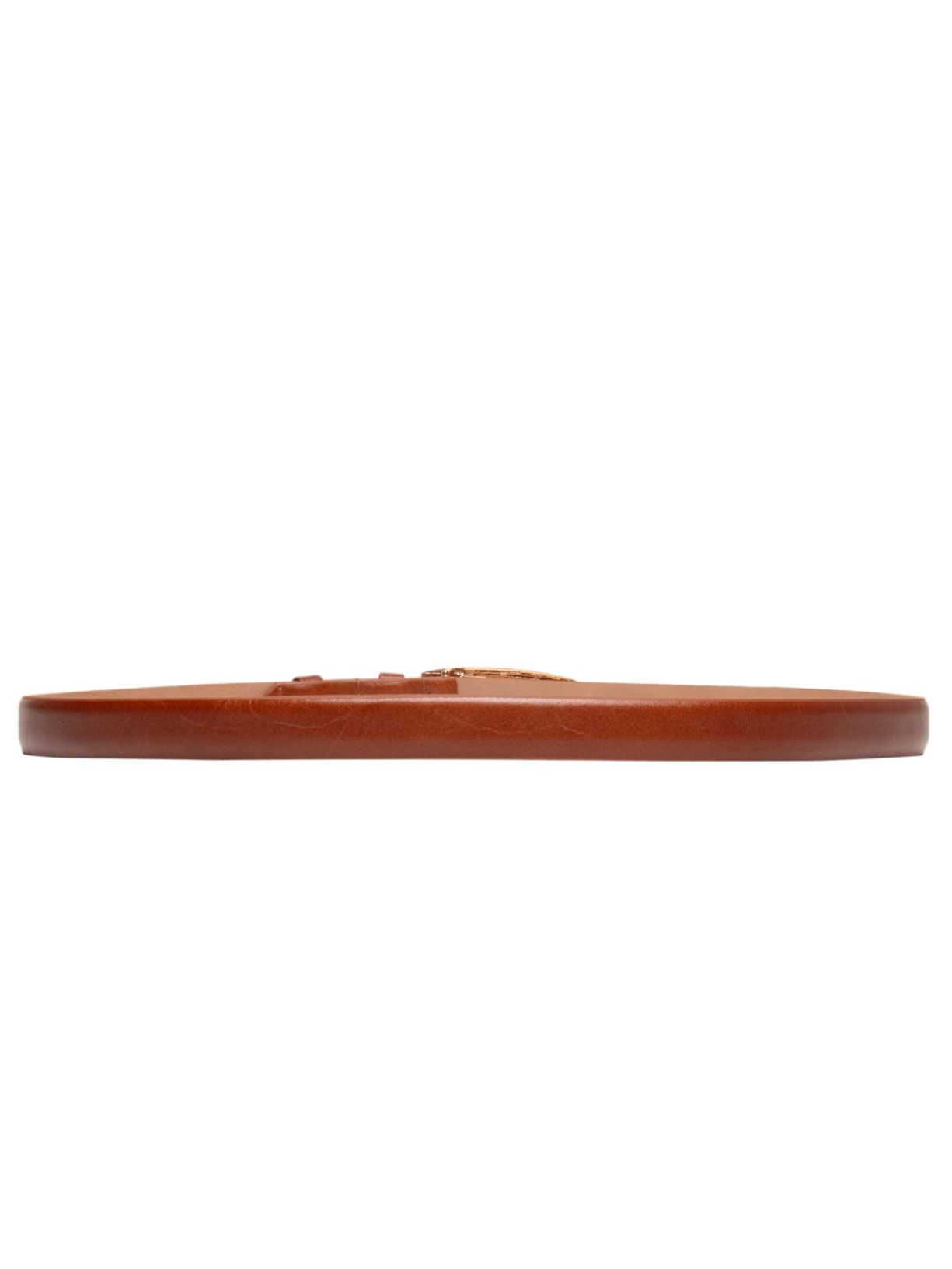 Cinto Feminino Couro Com Fivela Em Metal Marrom '2Essential